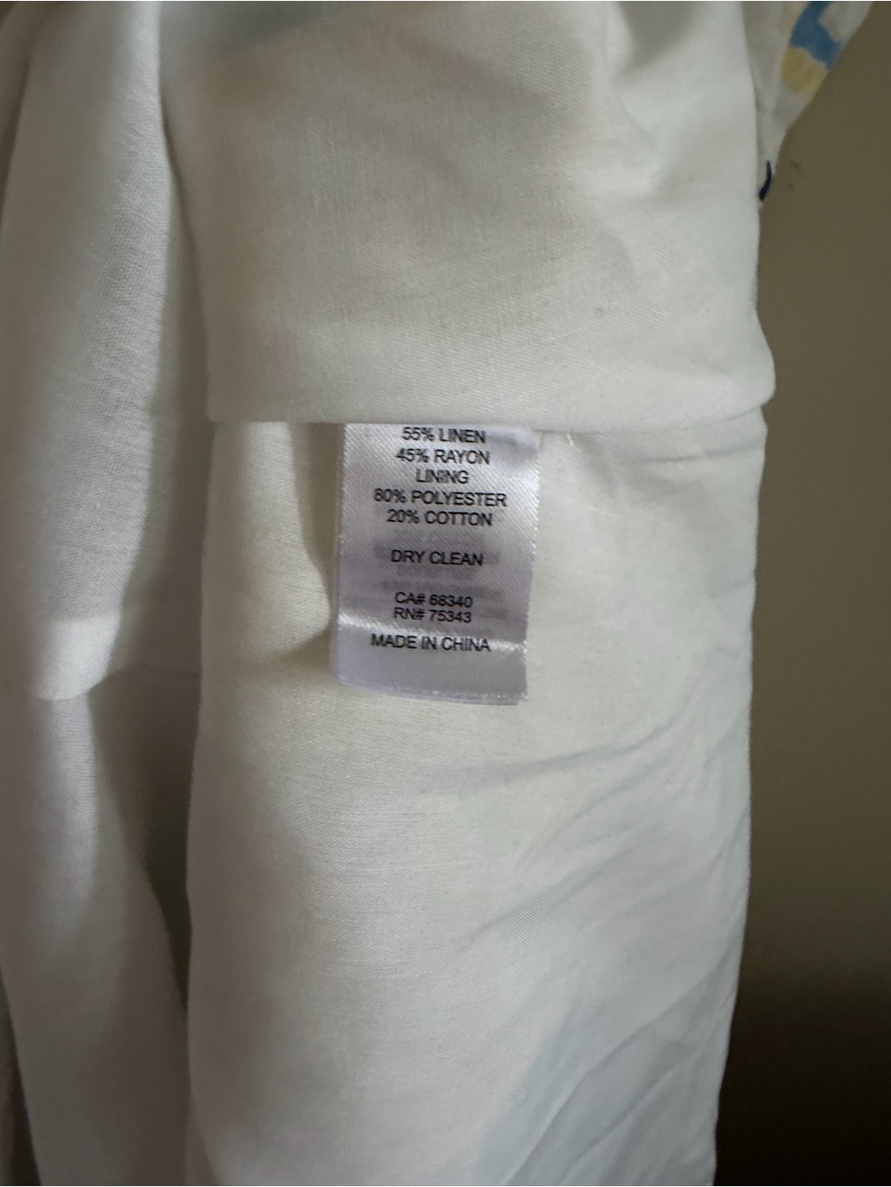 New! Caroline Constas White Midi Dress with Blue, Green & Yellow Floral Print - Picture 4 of 5